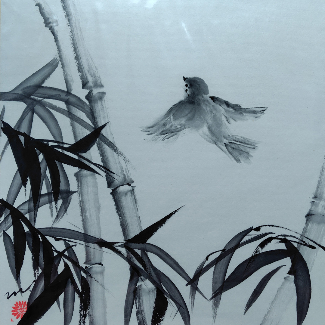 『翔び立つ』 福田路子 273mm×243mm