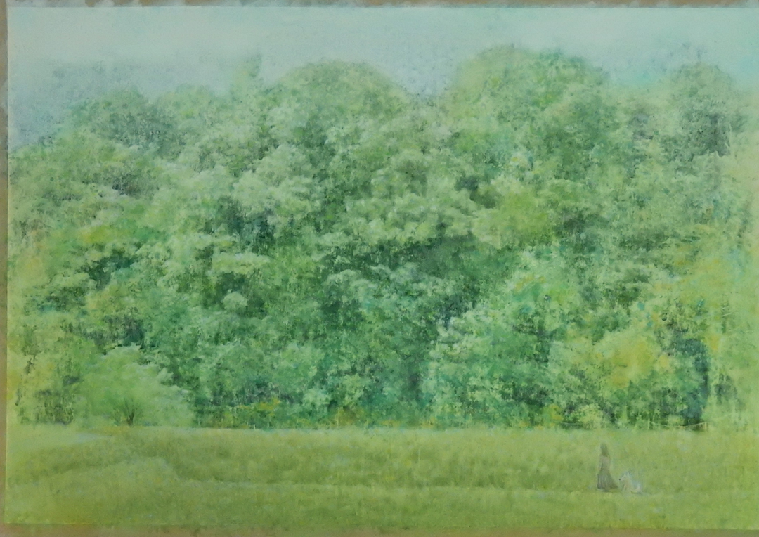 『緑の風景(巡礼)』 難波忍晴 B4