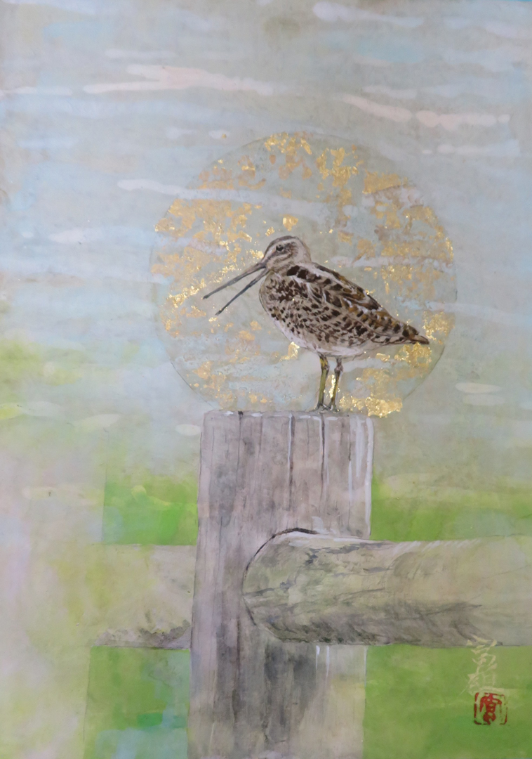 『見張る』岩本富雄 F4号