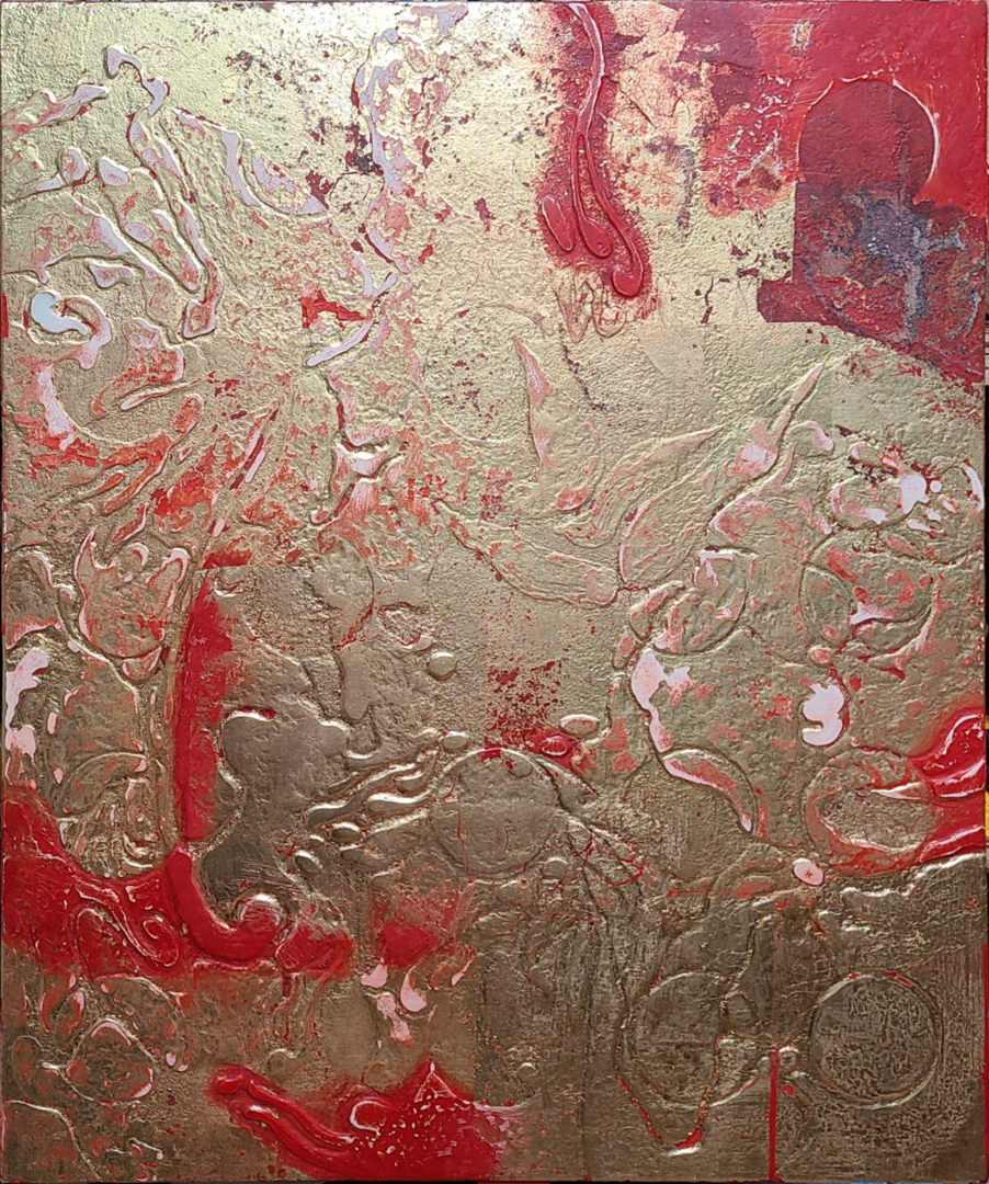 『円環流転』熊﨑敦士 F8号 455×380mm