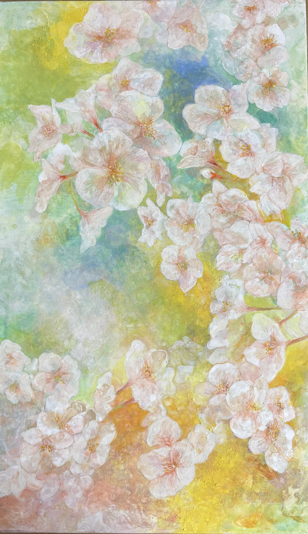 『花のもとにて』村田一穂子 410×242mm