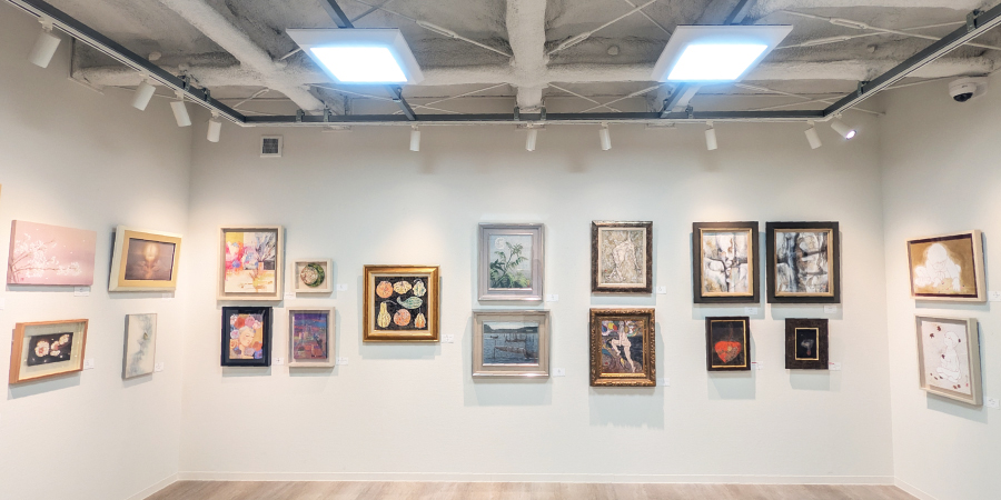 日本画継環展 福岡展会場風景-山本文房堂