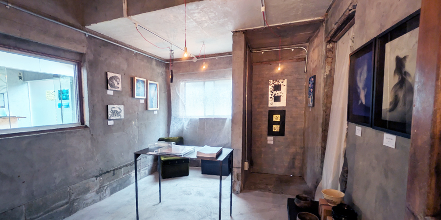 日本画継環展 福岡展会場風景-月白